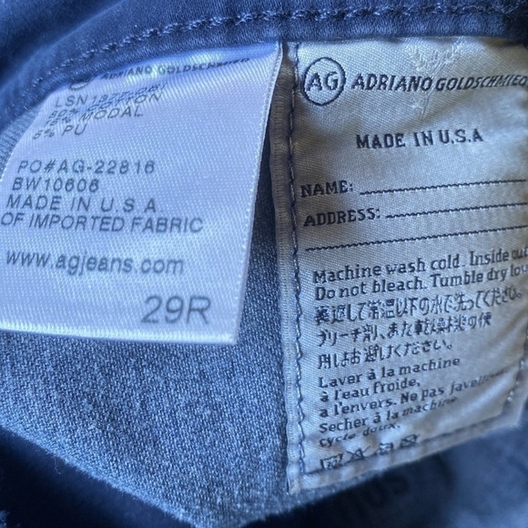 AG ‘The Stevie Ankle’ slim straight ankle fit size 26R - Picture 4 of 6